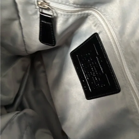 Coach Blue and Purple Circle Pattern Tote - Picture 9 of 16